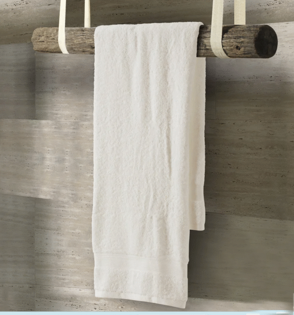 calvin klein home plush bath towel, white