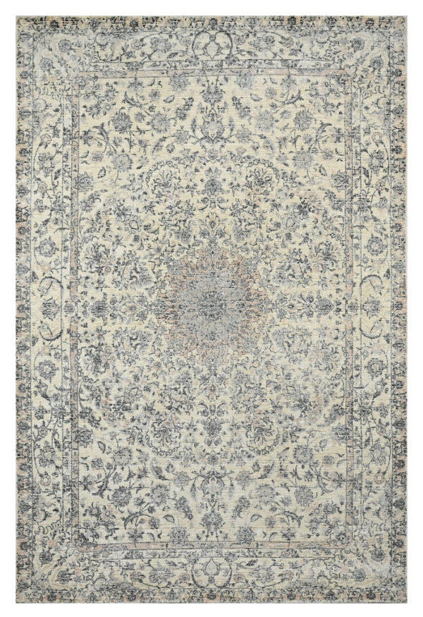 hand loom printed viscose and woolen rugs 5.3x7.6